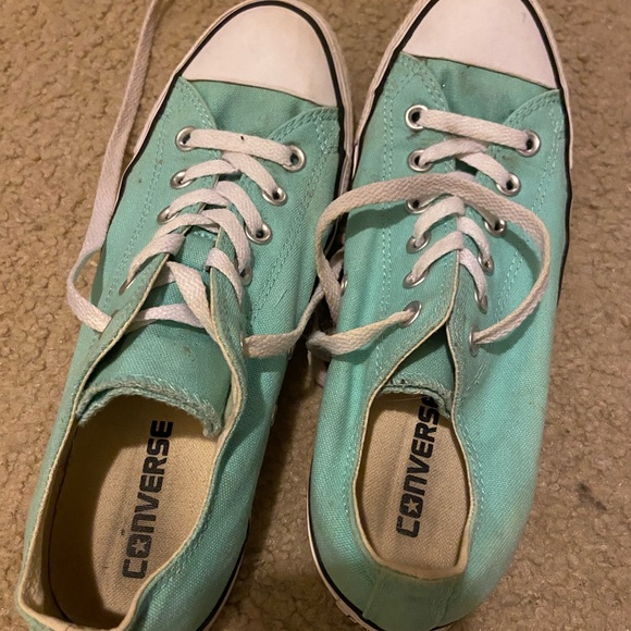 Aqua/ mint blue converse size women’s 9 - Picture 2 of 3